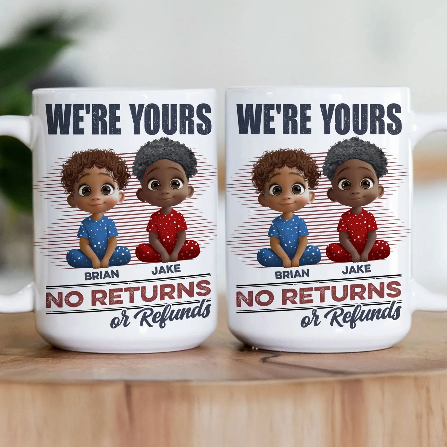 Personalisierte Tasse – Wir sind eure