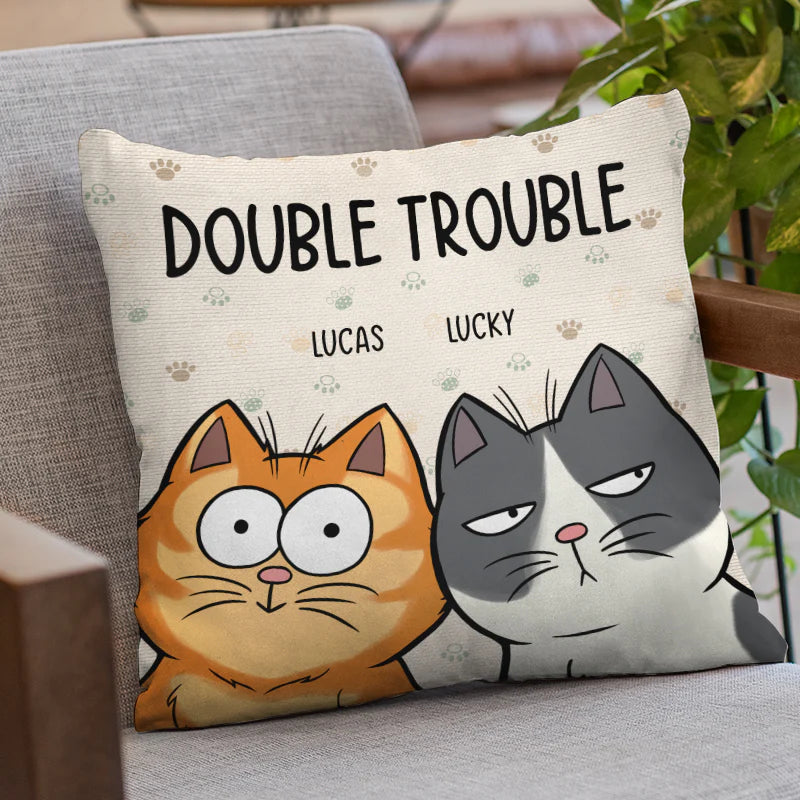 Personalisiertes Kissen – Doppeltes Chaos