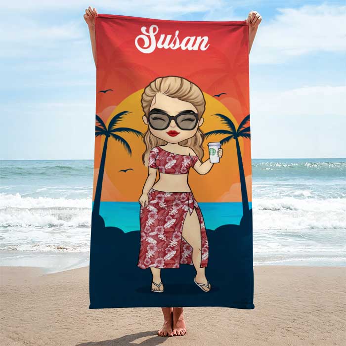Personalisiertes Handtuch – Tropischer Sommer