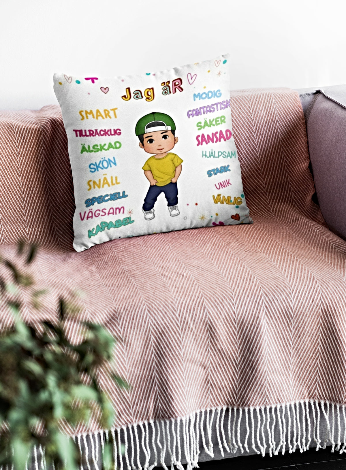Personalisierter Kissenbezug – Affirmations-Kissen