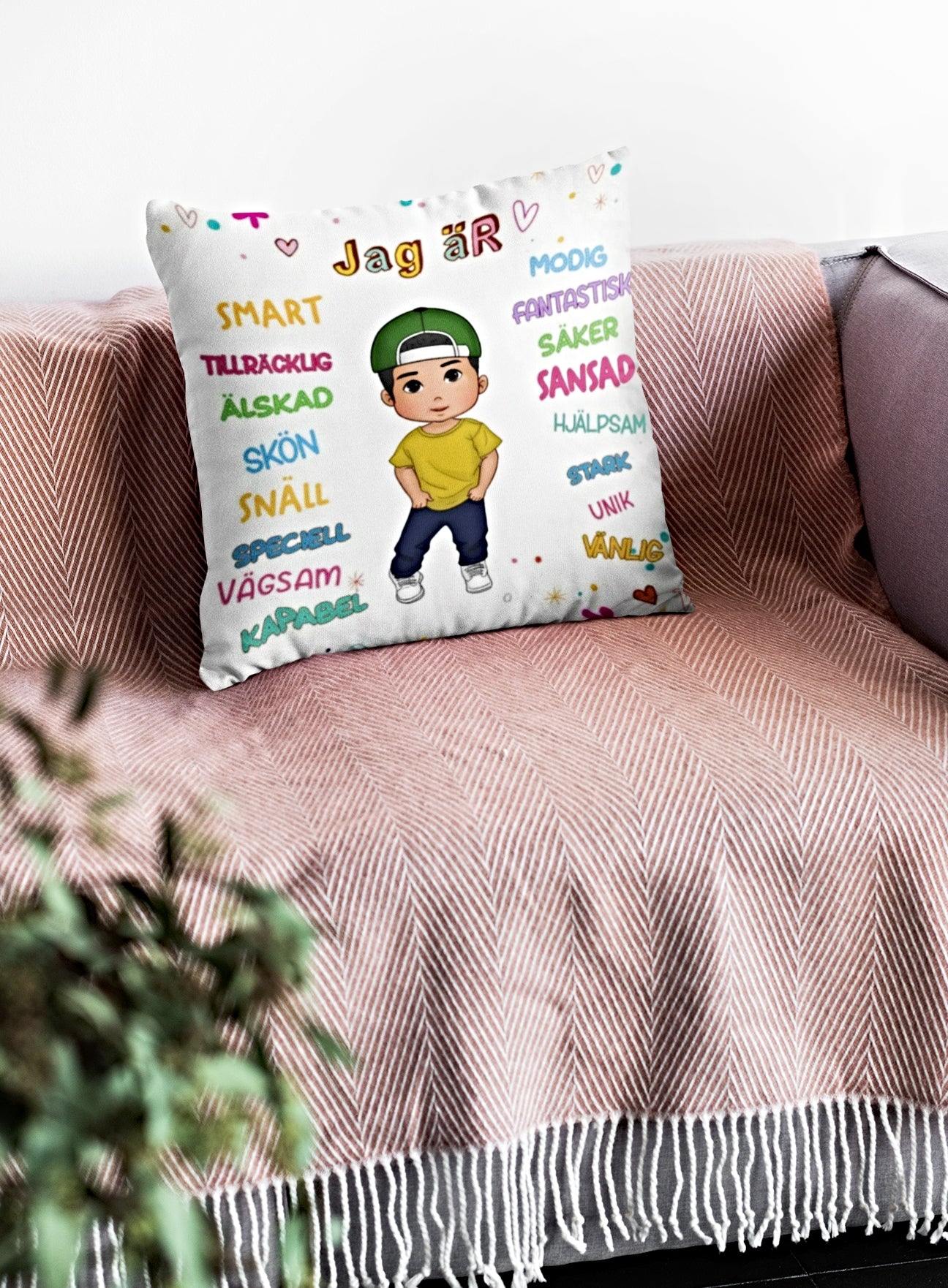 Personalisierter Kissenbezug – Affirmations-Kissen