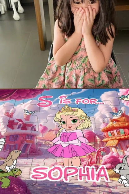 Personalisiertes Puzzle für Kinder – Prinzessin