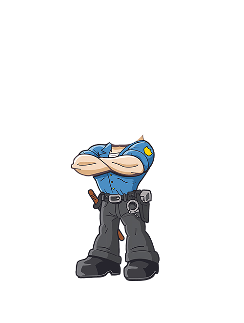 Personalisiertes Polizei-Kissen
