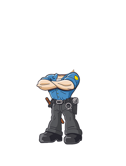 Personalisiertes Polizei-Kissen