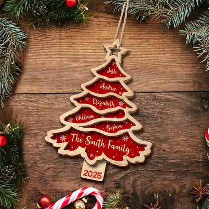 Personalisierter Weihnachtsschmuck – Stammbaum