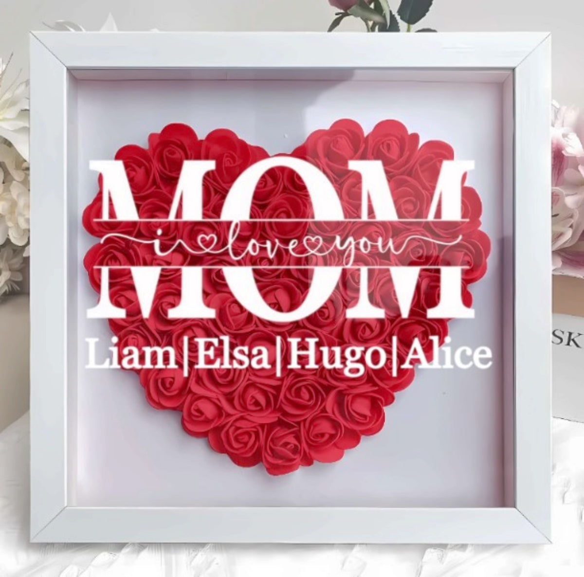 Personalisierter Blumenkasten für Mama