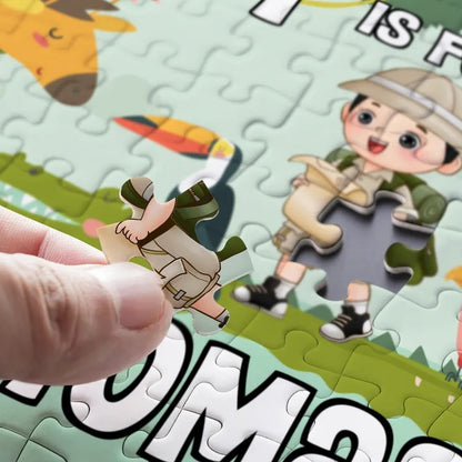 Personalisiertes Puzzle für Kinder – Tiere