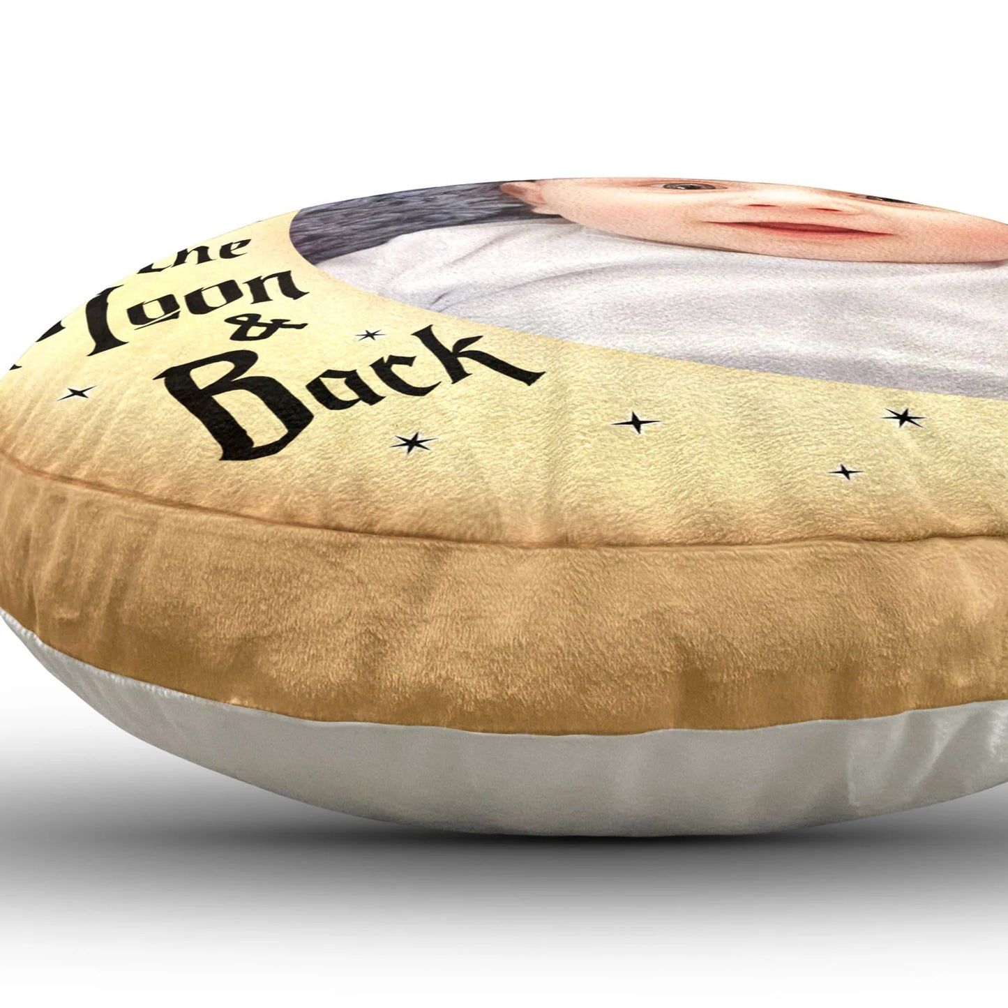 Personalisiertes Kissen – Ich liebe dich bis zum Mond und zurück