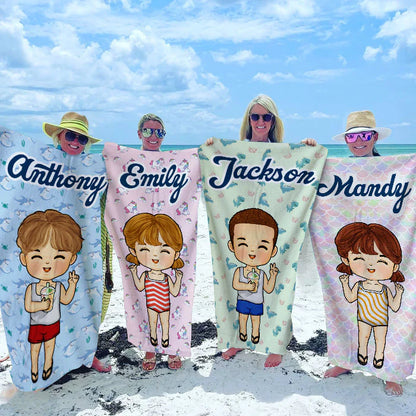 Personalisiertes Handtuch – Strandtag