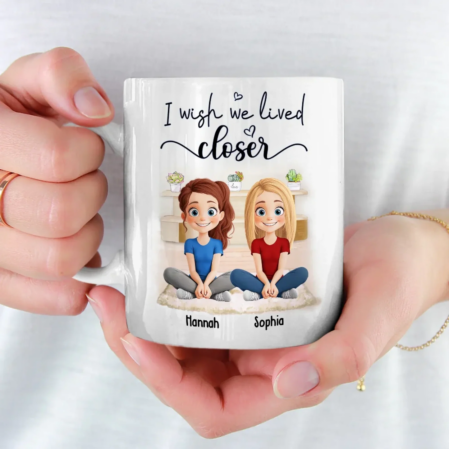 Personalisierte Tasse – Geschenk für beste Freundinnen, Schwester