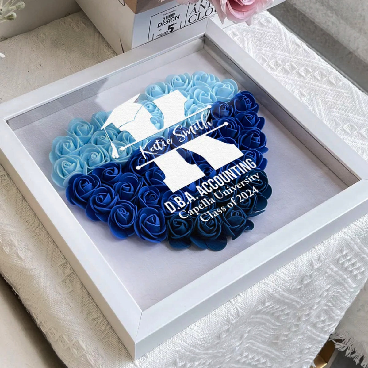 Personalisierter Blumenkasten – Buchstabe