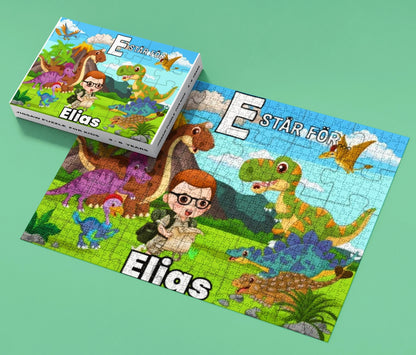 Personalisiertes Puzzle für Kinder – Abenteuer