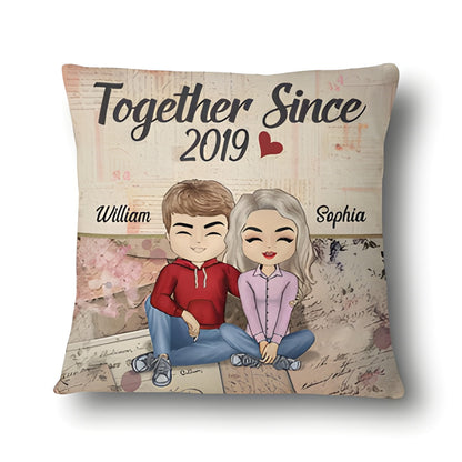 Personalisierter Kissenbezug – Together Since