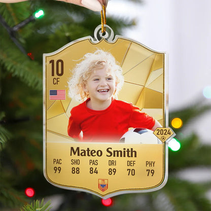 Personalisierte Weihnachtsdeko – Fußballstar