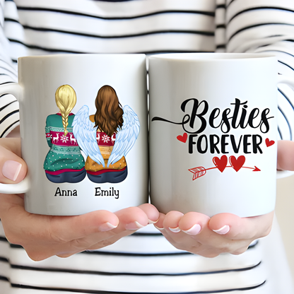 Personalisierte Tasse – Besties Forever