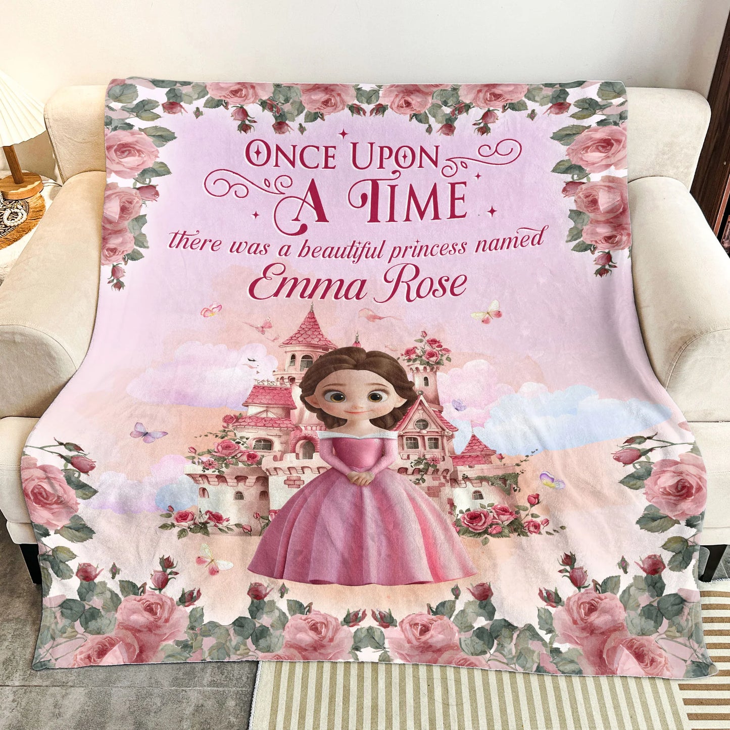 Personalisierte Decke – Schöne Prinzessin