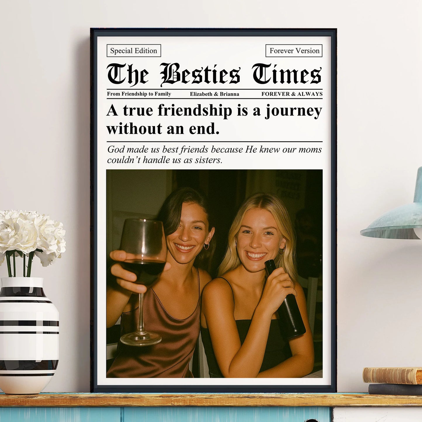 Personalisiertes Fotoposter – Die Zeitung The BFF Times
