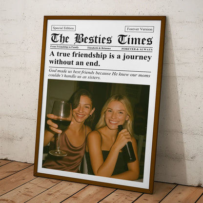 Personalisiertes Fotoposter – Die Zeitung The BFF Times