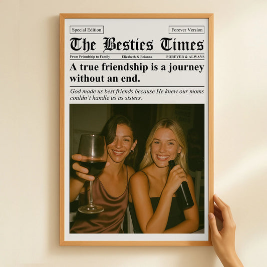 Personalisiertes Fotoposter – Die Zeitung The BFF Times