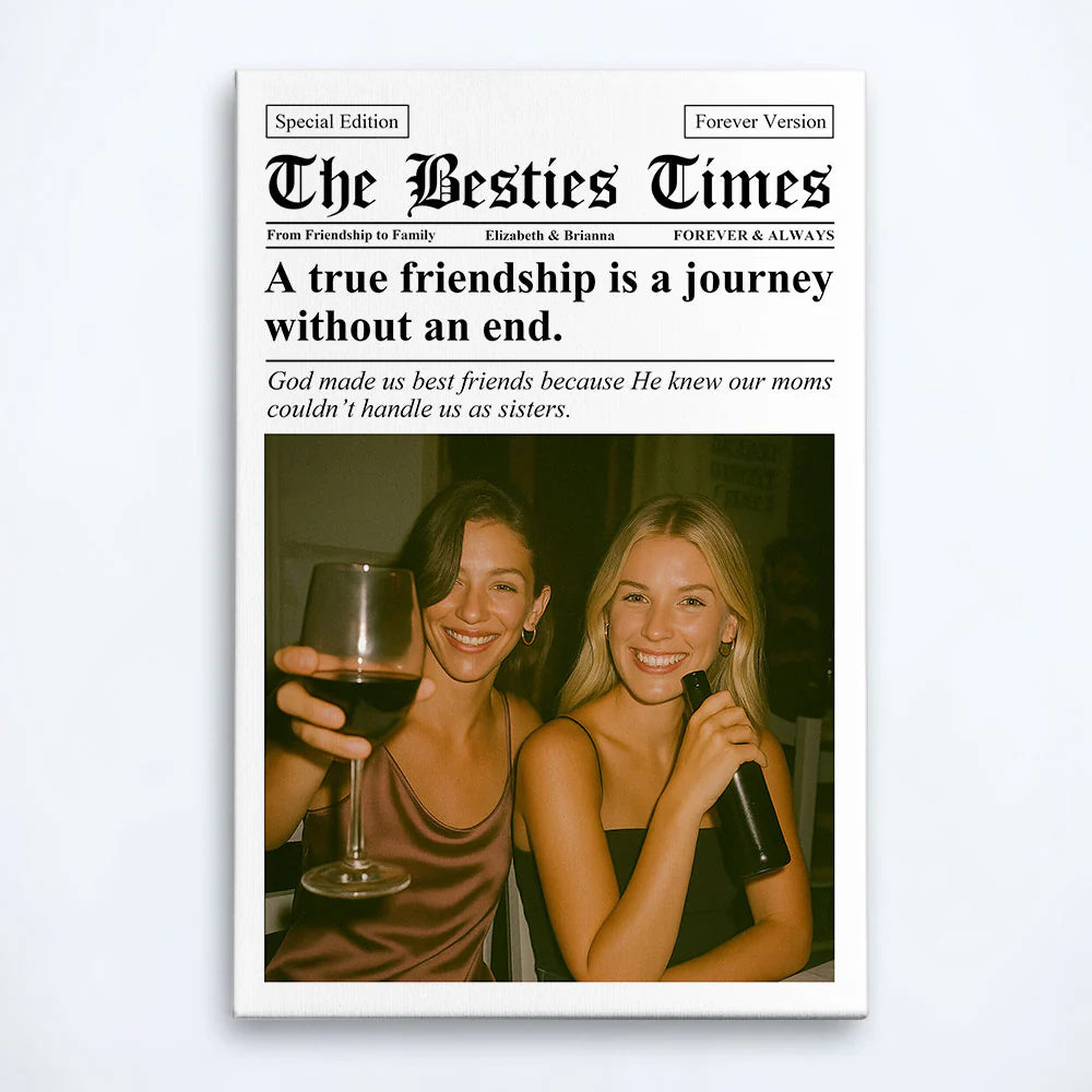 Personalisiertes Fotoposter – Die Zeitung The BFF Times