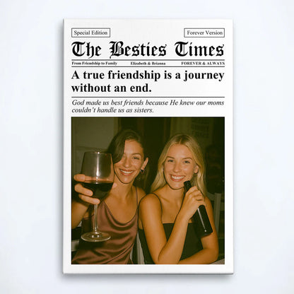 Personalisiertes Fotoposter – Die Zeitung The BFF Times