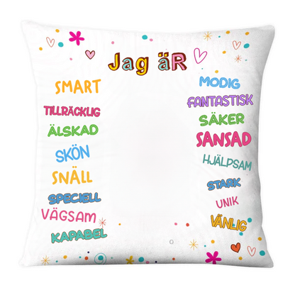 Personalisierter Kissenbezug – Affirmations-Kissen