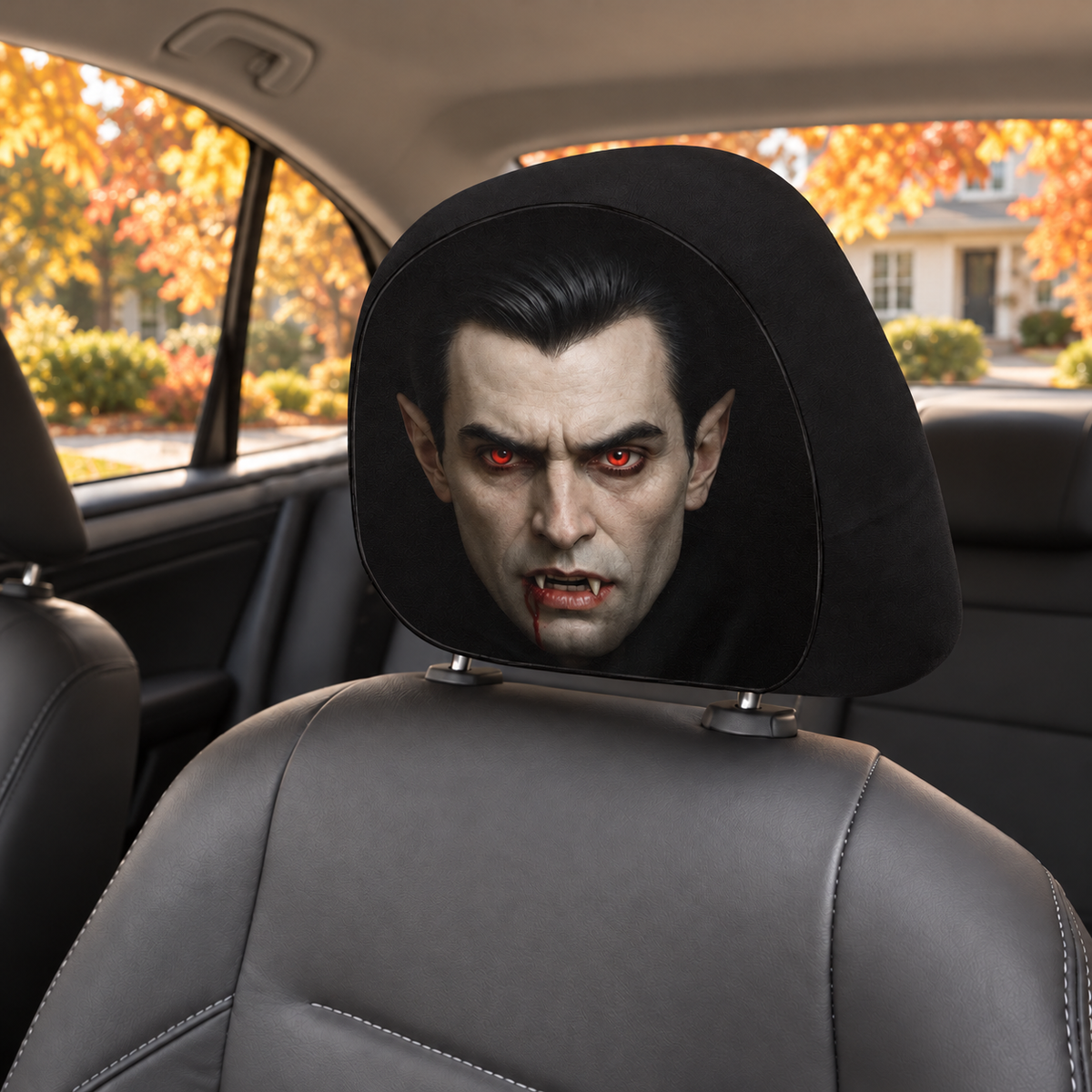 Personliga Halloween  nackstödsöverdrag för bil 2-pack