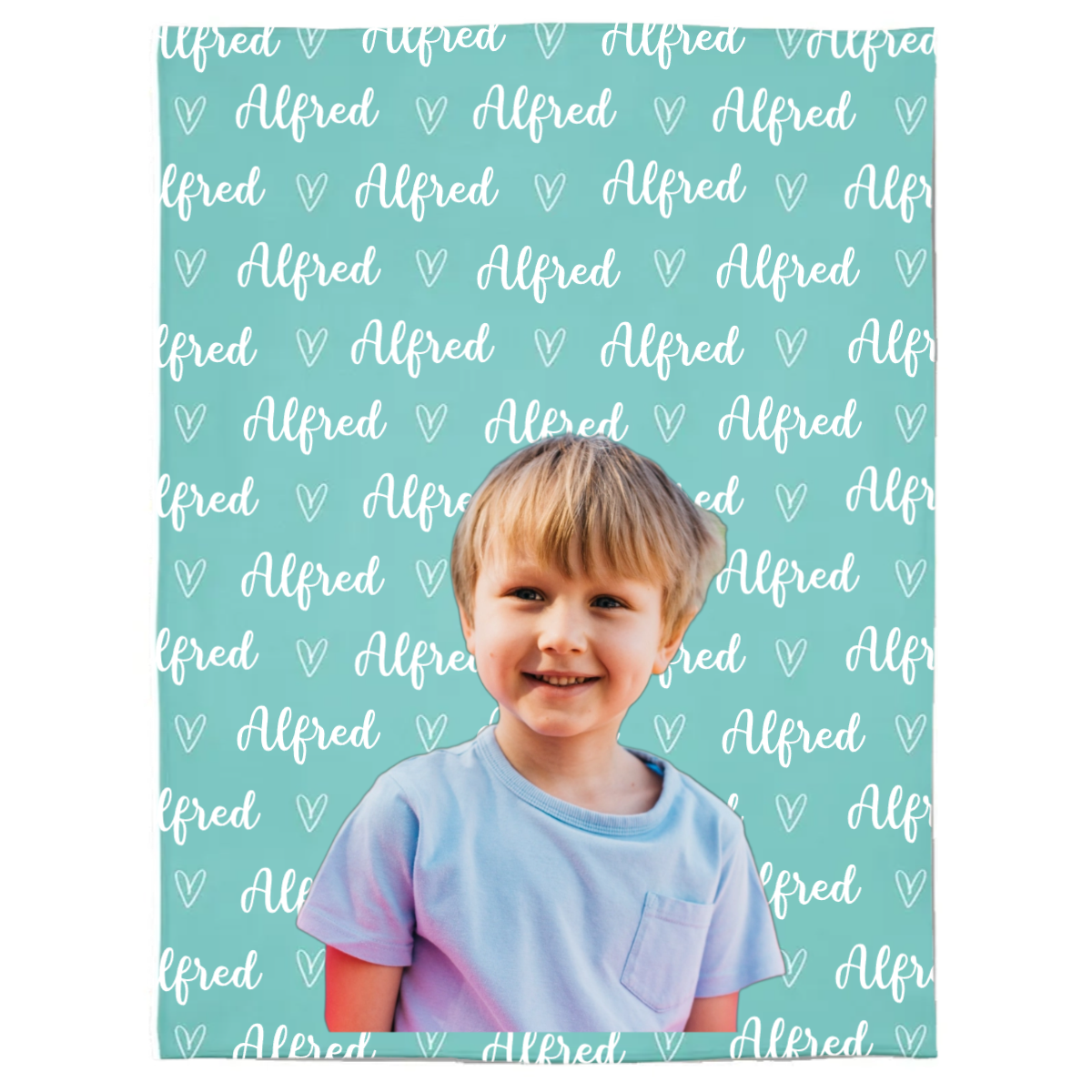 Personalisierte Decke – mit Namen und Foto für Kinder