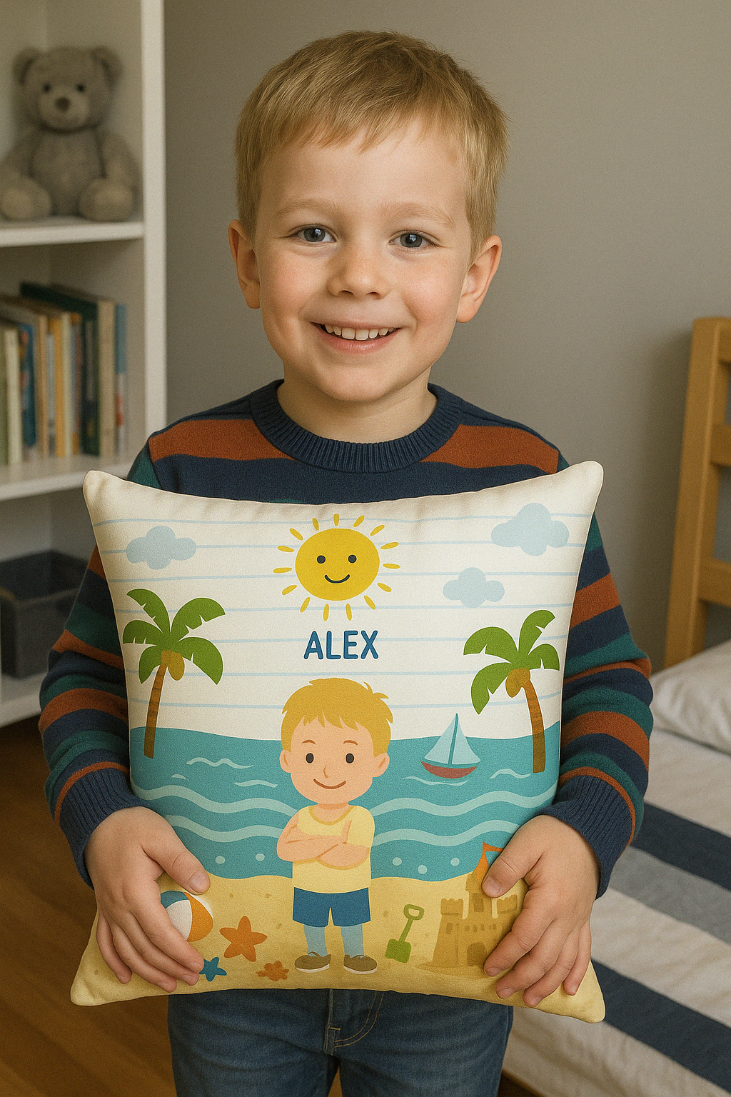 Personalisierter Kissenbezug für Kinder