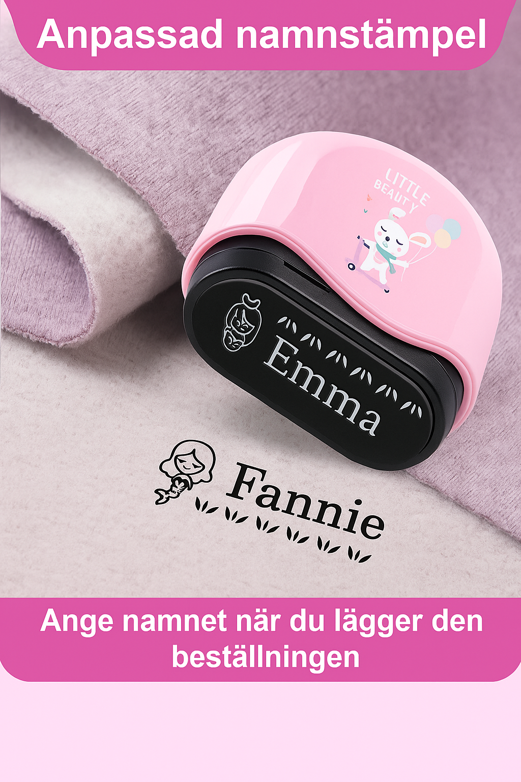 Personalisierter Namensstempel für Kinder