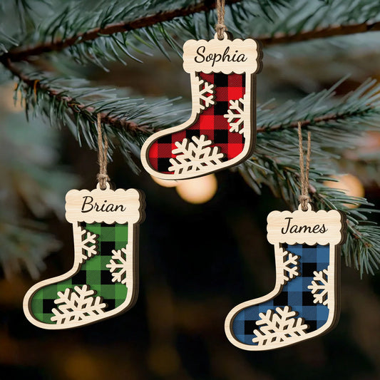 Personalisierte Weihnachtsdeko – Weihnachtsstrumpf-Familie