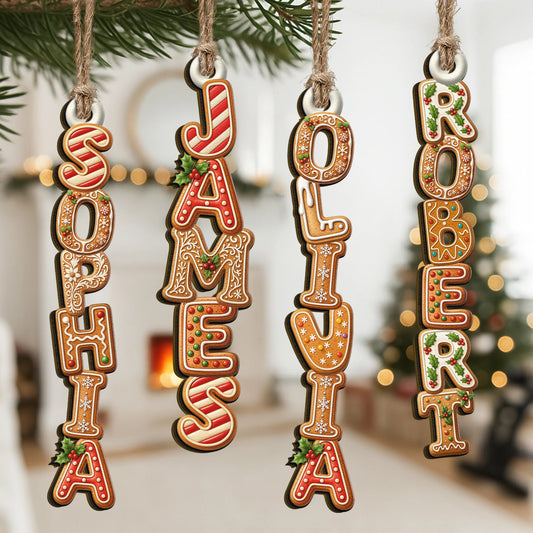 Personalisierter Weihnachtsschmuck – Namensdekoration