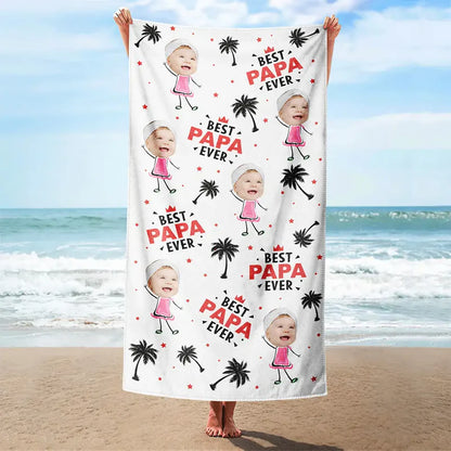 Personalisiertes Handtuch – Bester Papa aller Zeiten