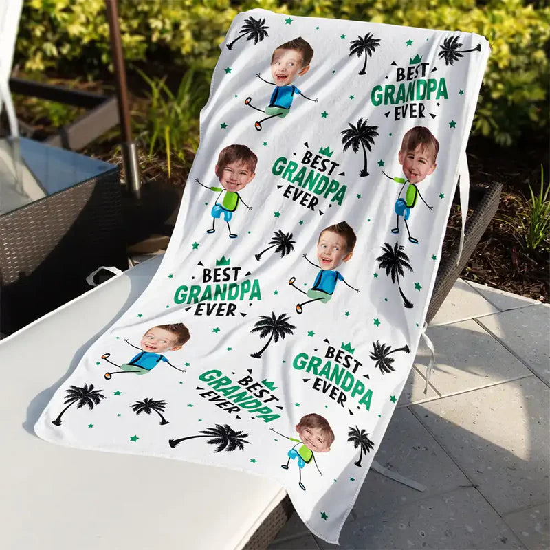 Personalisiertes Handtuch – Bester Papa aller Zeiten
