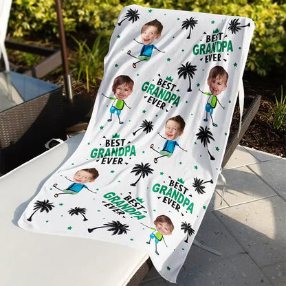 Personalisiertes Handtuch – Bester Papa aller Zeiten