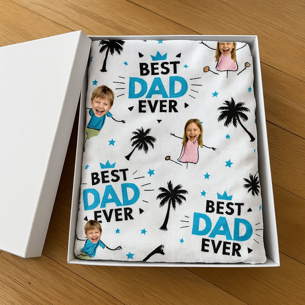 Personalisiertes Handtuch – Bester Papa aller Zeiten