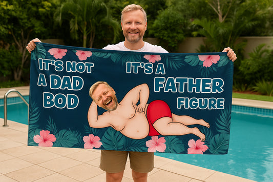 Personalisiertes Handtuch – Kein Papa-Bauch
