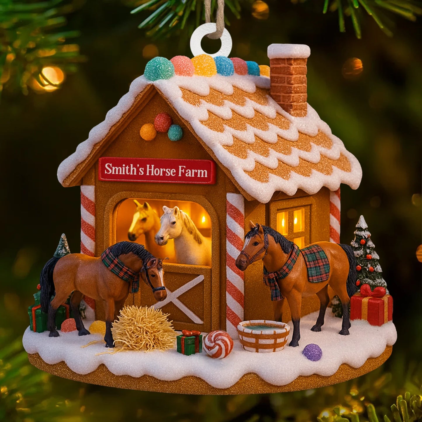 Personalisierte Weihnachtsdeko – Mein geliebter Stall