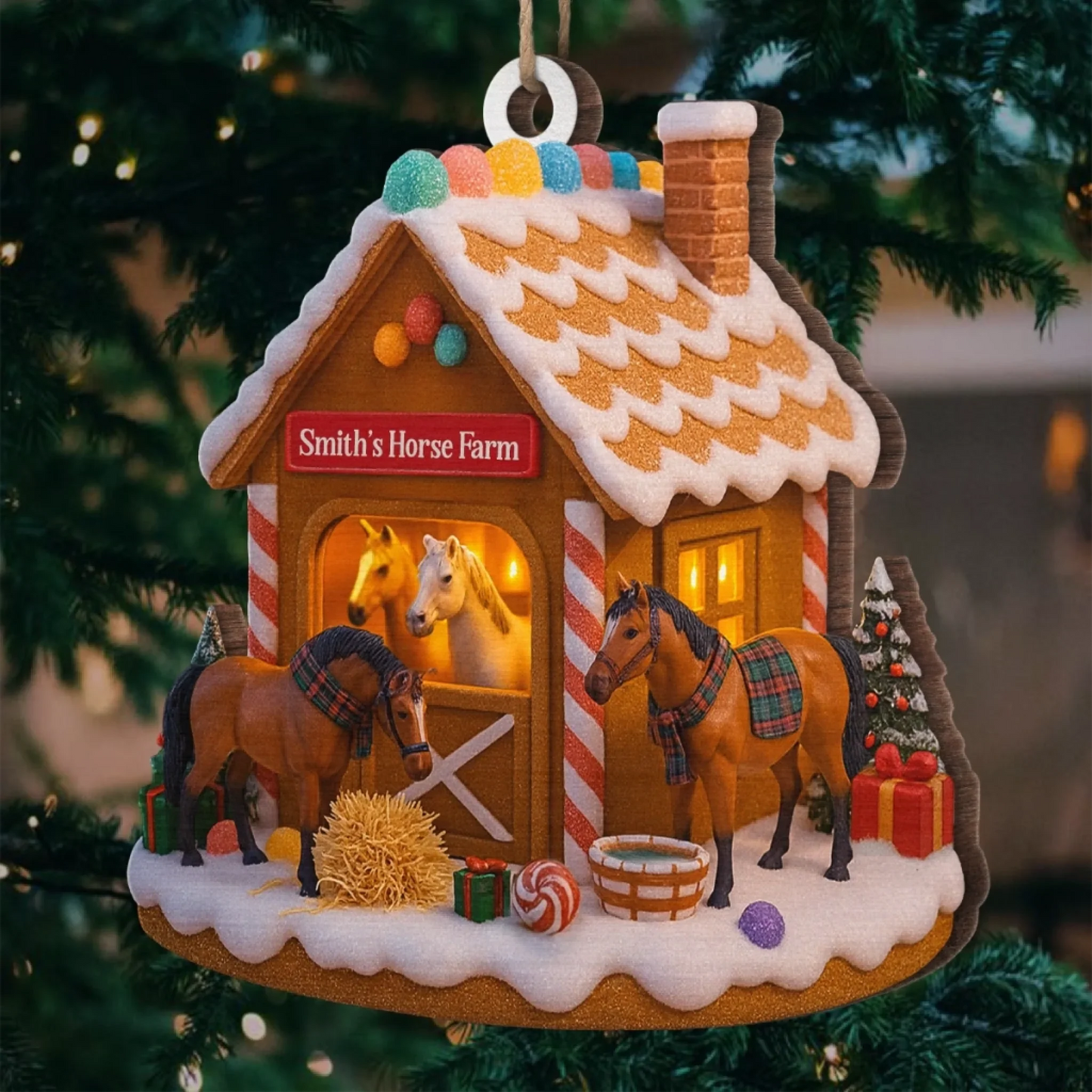 Personalisierte Weihnachtsdeko – Mein geliebter Stall