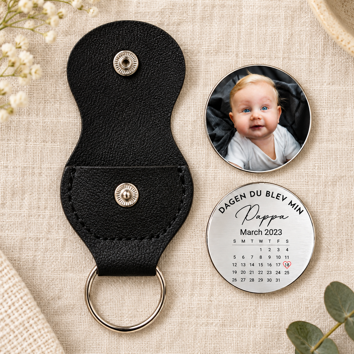 Personalisierter Pocket Hug – Der Tag, an dem du mein Papa wurdest