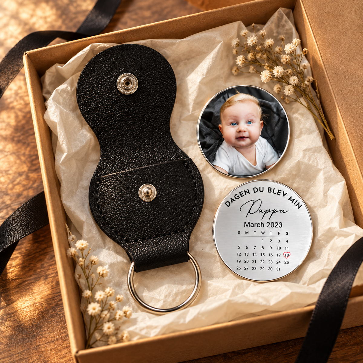 Personalisierter Pocket Hug – Der Tag, an dem du mein Papa wurdest