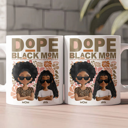 Personalisierte Tasse – Coole Schwarze Mama