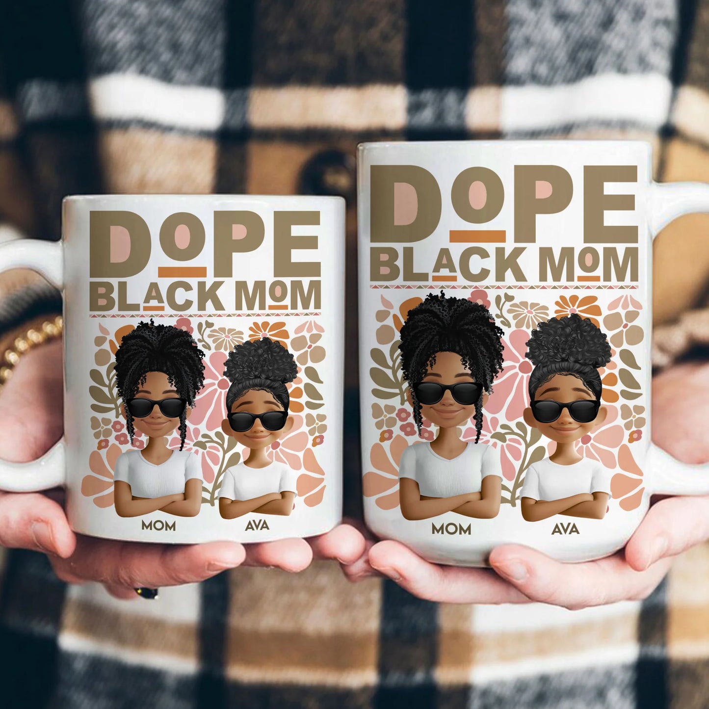 Personalisierte Tasse – Coole Schwarze Mama