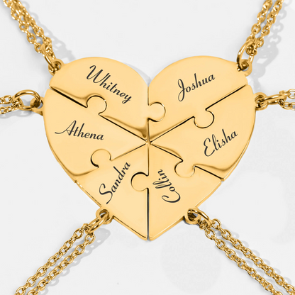 Personalisiertes herzförmiges Puzzle-Armband