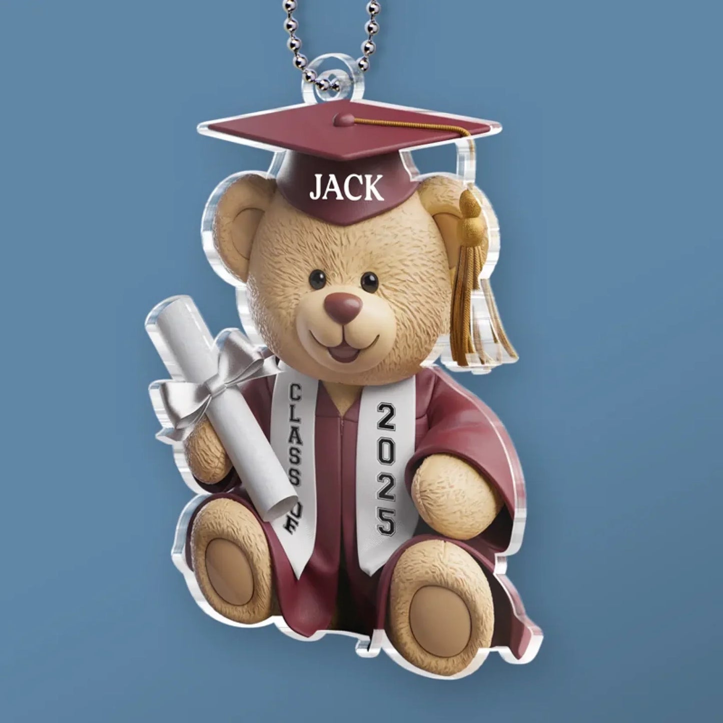Personalisierter Fotoanhänger – Abschlussgeschenk