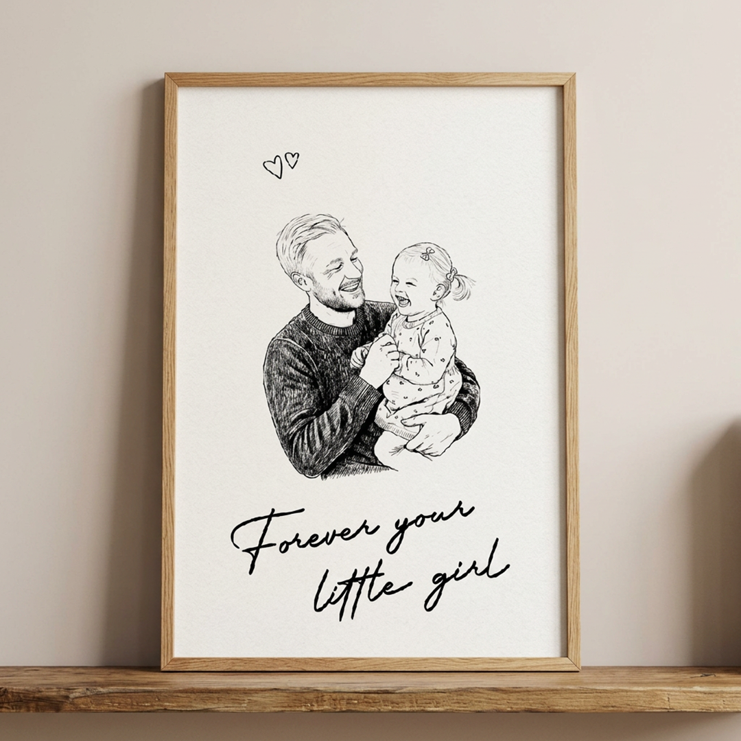 Personalisiertes Fotoposter – Geschenk für Papa und Ehemann