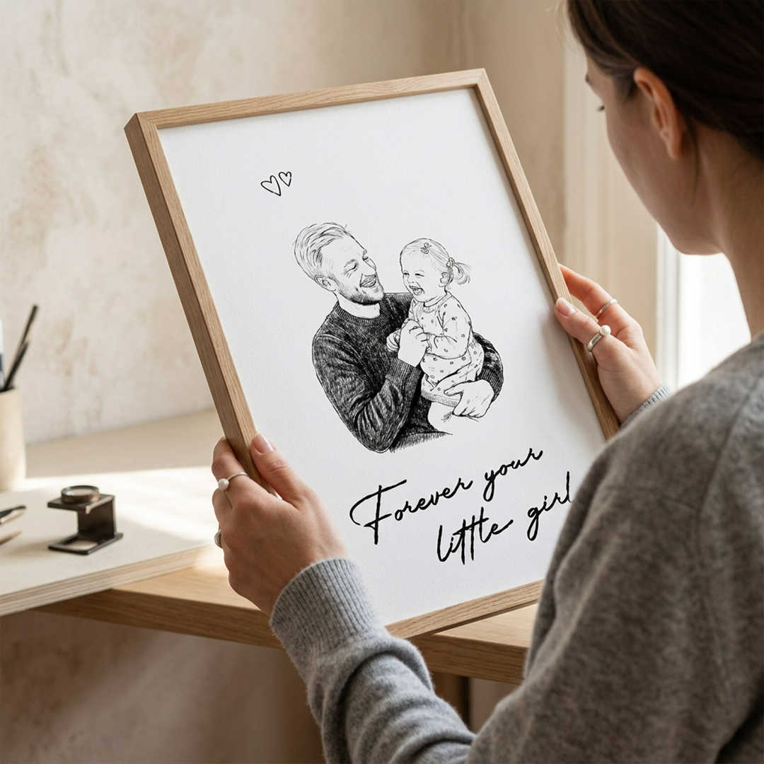 Personalisiertes Fotoposter – Geschenk für Papa und Ehemann