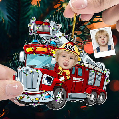 Personalisierte Weihnachtsdeko – Feuerwehrauto