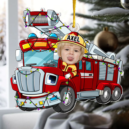 Personalisierte Weihnachtsdeko – Feuerwehrauto