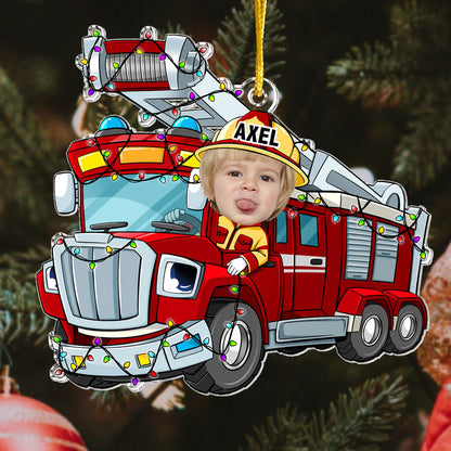 Personalisierte Weihnachtsdeko – Feuerwehrauto